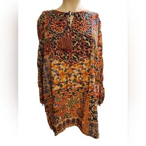 John Mark Small Multicolor Geometric Tunic